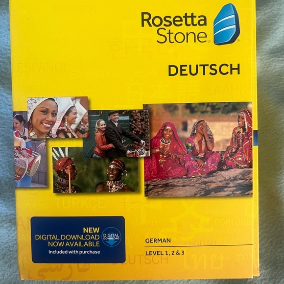Rosetta Stone Deutsch (German levels 1, 2, & 3) new in box, never used - Picture 1 of 5